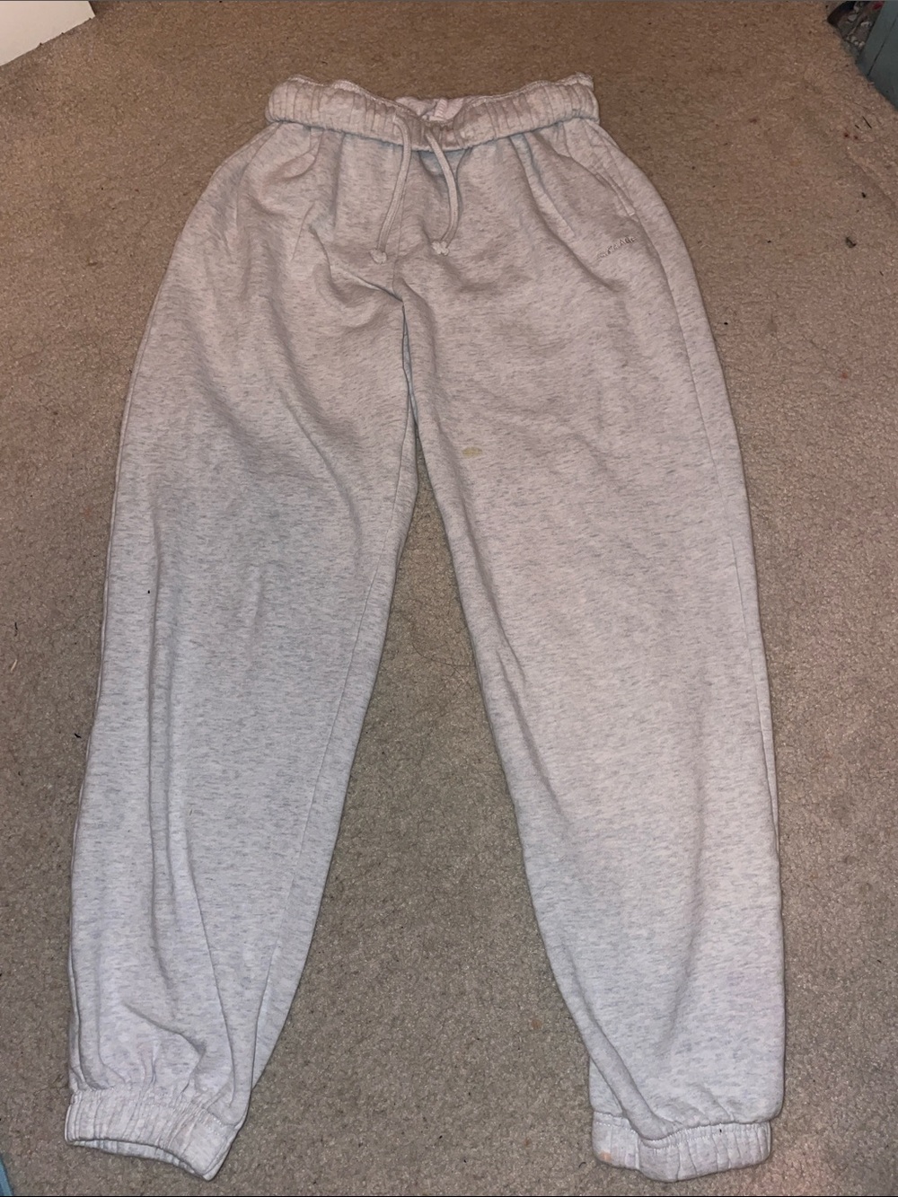 Garage light grey cuffed sweatpants XS